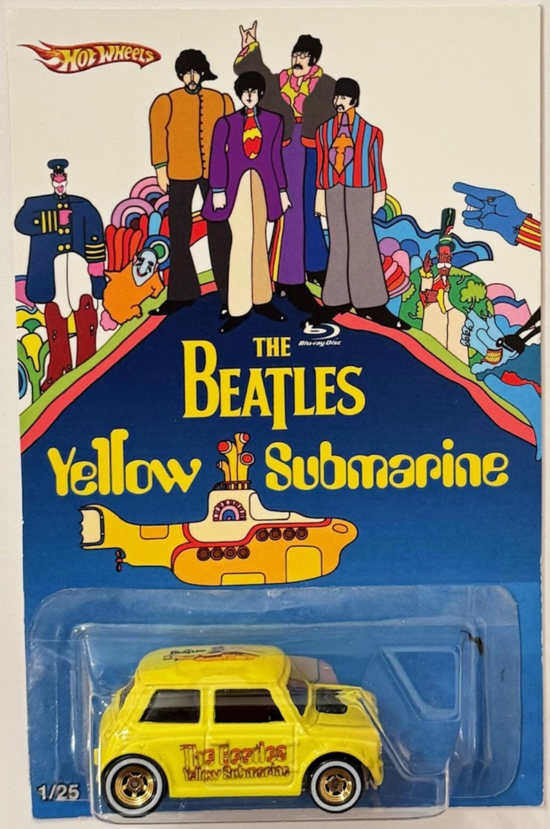 Morris Mini CUSTOM Hot Wheels The Beatles Yellow Submarine w/ Gold