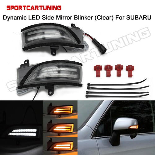 Sequential LED Side Mirror Signal Light For Subaru1520 WRX STI
