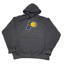 Vintage 90s Indiana Pacers Hoodie Mens Large NBA Basketball Team Logo Streetwear