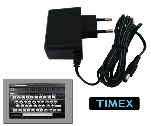 Power Supply for Timex Computer 2048 - Cable 2m - EU Plug TC2048 AC Adapter