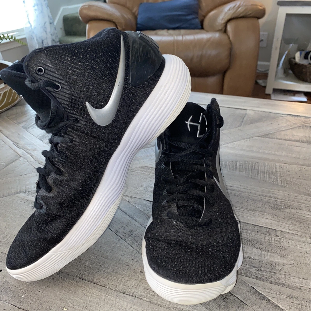 varilla Sanción Vacunar Nike Hyperdunk 2017 Low Black White Size 11 Great Condition | eBay