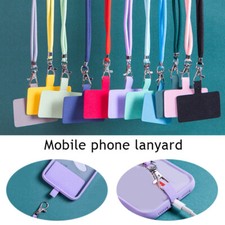 Universal Cell Phone Lanyard Neck Strap Key Ring Badge ID Holder w/ Clear Pat  