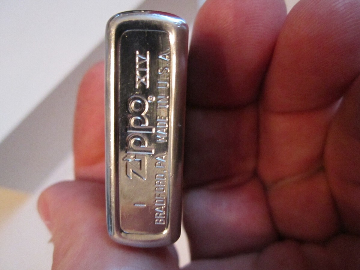 VINTAGE ZIPPO LIGHTER NO. 14 (XIV) - NUMBER ONE - WORKS GREAT