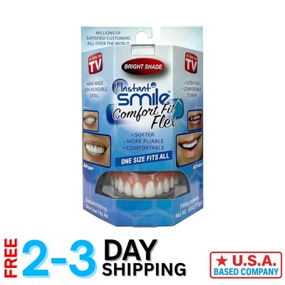 Comfort Fit Flex Bright White Cosmetic Teeth for Instant Smile Makeover