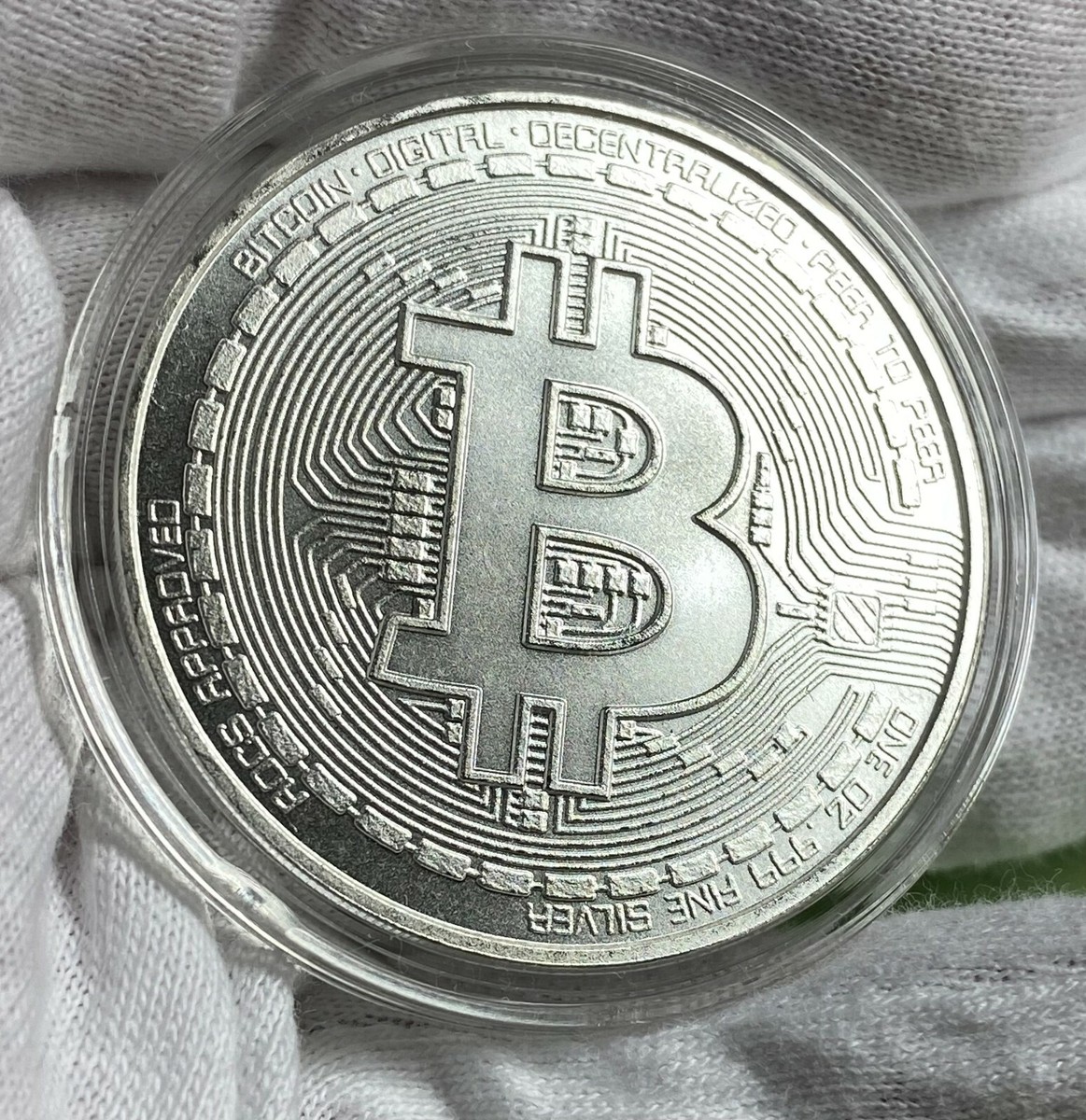 2025 Silver Round BU 1 Oz .999 Fine Silver Round - Bitcoin & Blockchain  Design, BU Condition, In Stock Now! Purchase Bitcoins