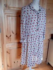 Cath Kidston Disney Snow White Dress Size 12 polka dot Apple 1940s tea dress VGC