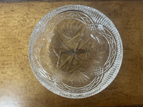 "Cuenco grabado vintage Waterford Mastercutters 8"" firma" - Imagen 4 de 9