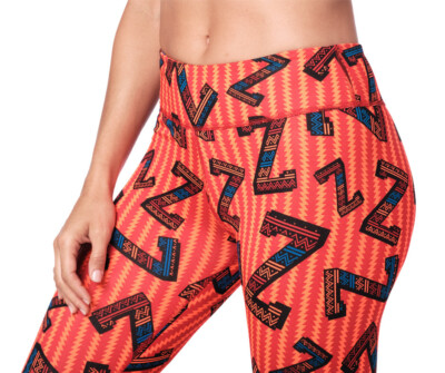【国内即納 XS】Zumba Dance Tribe Perfect Ankle Leggings Zumba Dance Tribe Perfect Ankle Leggings - Orange You Hot