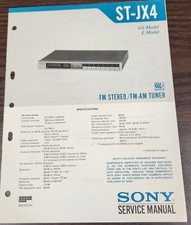 Sony ST-JX4 Tuner Service Manual - Original