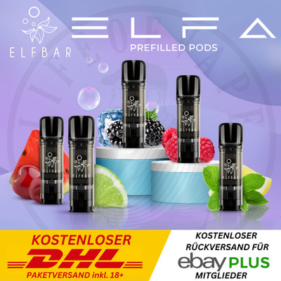 ELFA by ELFBAR 2x2ml Pods mit 0/20mg Nikotin ELFLIQ E-Liquid NicSalt I Vape