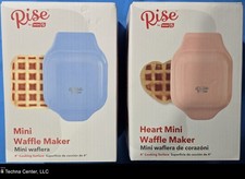 Rise by Dash Mini & Heart Waffeleisen, 2 verschiedene Packungen