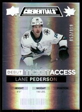2021-22 Upper Deck Credentials #94 Lane Pederson RC /999 - HKY