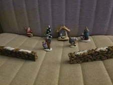 Lemax Village Christmas Theme Assorted Figurines Lot of 8