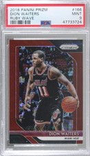 2018-19 Panini Prizm Ruby Wave Prizm Dion Waiters #166 PSA 9 MINT 00e8