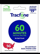 Tracfone 19.99 Direct 90 Day 60 Minute Refill, USA Based Tracfone Dealer