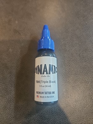 Dynamic Color Co Tattoo Ink Triple Black TBK (1 oz Each) Exp: 03/08/2026 New
