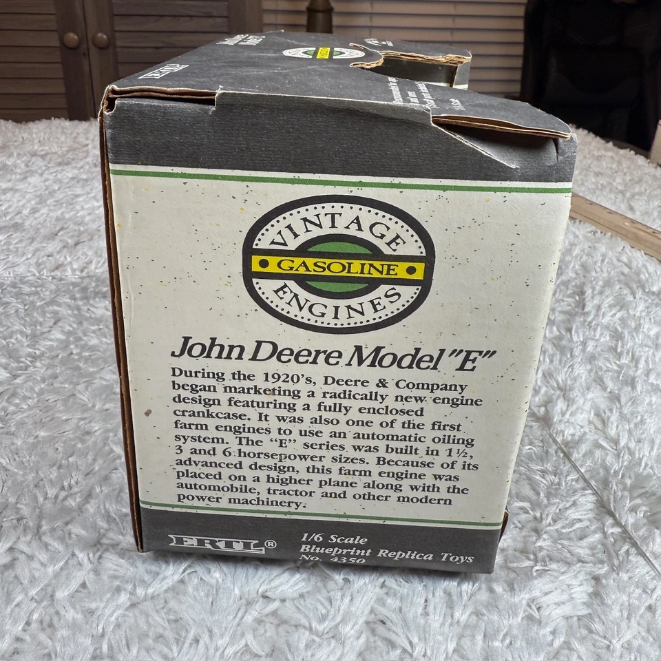 ERTL John Deere Model E Vintage Gasoline Engine Replica 1/6 Scale Die-Cast - Image 3 of 4