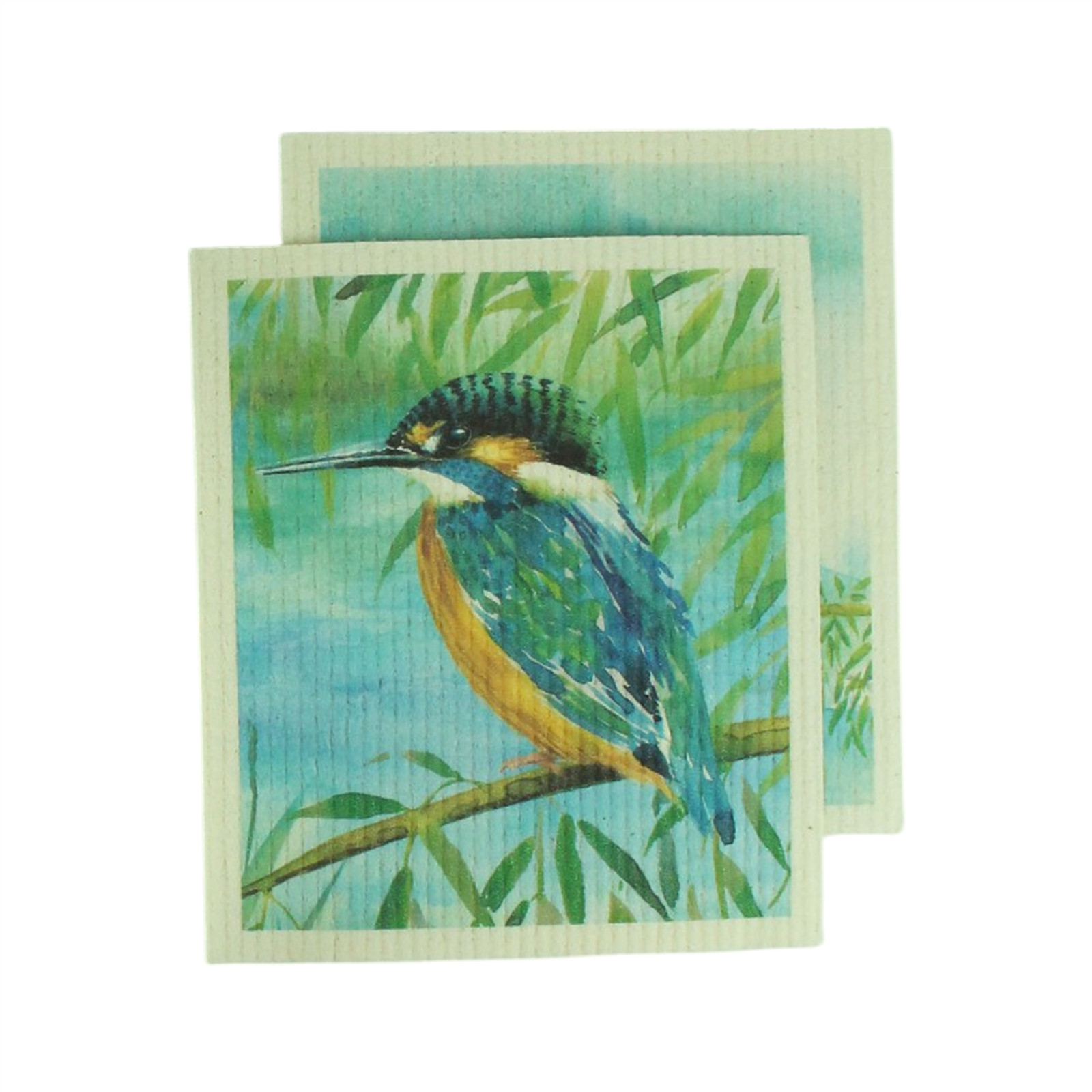 Eddingtons x National Trust Set Of 2 Kingfisher Plant Based Cleaning Cloths
