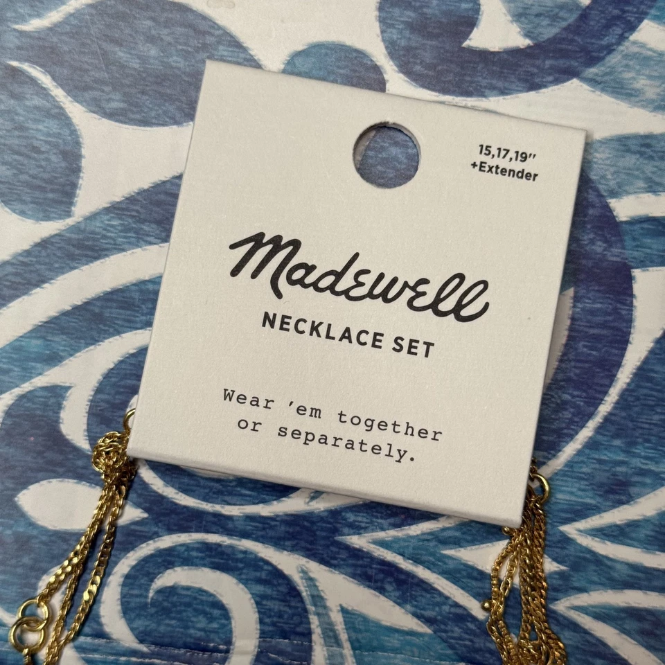 Juego de collar de monedas de oro vintage para mujer MADEWELL NUEVO CON ETIQUETAS J9026 Foto 3 de 4