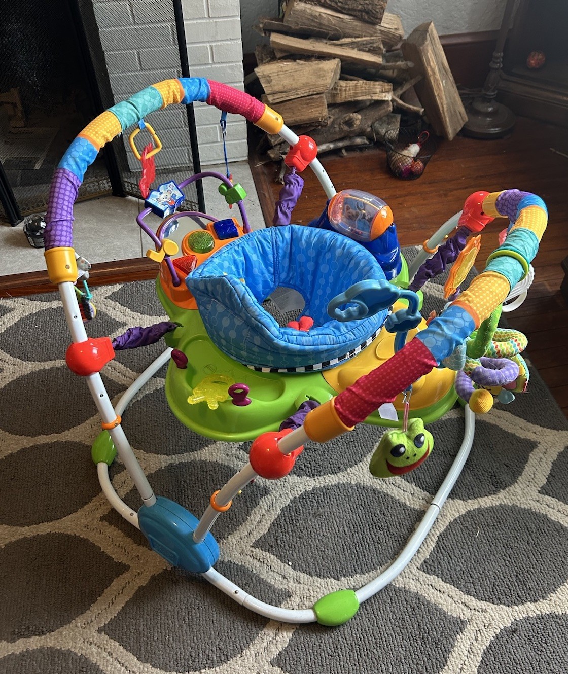 Baby Einstein Neighborhood Friends Activity Jumper W/ 6 Hanging Toys & Bonus