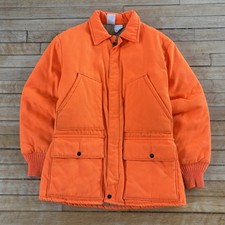 VTG 90s Walls Blizzard-Pruf Jacket Mens M Orange Hunting Chore Coat Made In USA