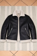 Zara Bikerjacke Schwarz Kunstleder mit Fell Innenfutter Warm