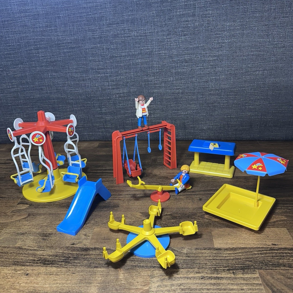 Vintage Playmobil 3497 Playground Playhouse and Sandbox Plus More