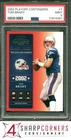 2002 PLAYOFF CONTENDERS #7 TOM BRADY PATRIOTS PSA 9