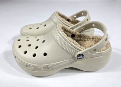 Crocs Classic Platform Lined Damen Clog Schuhe Größen 34-35 bis 42-43