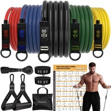 Resistance Bands, Exercise Bands for Working Out, Work Out Bands with Handles...