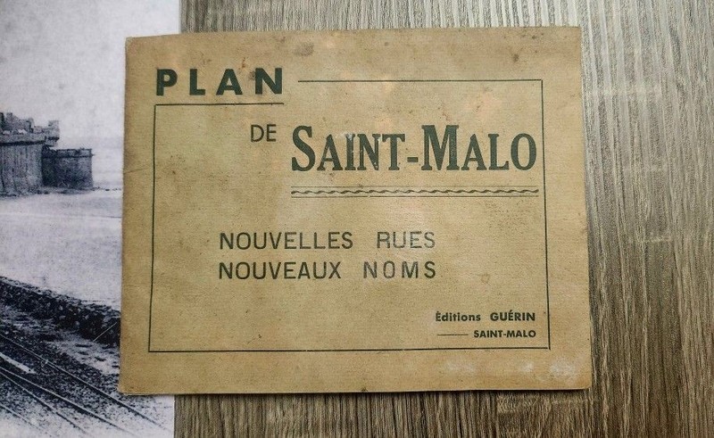 Vintage Plan of St. Malo, France