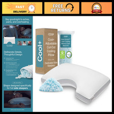 Coop Home Goods Cool Cut-Out Adjustable Pillow King with Cooling Gel  Shoulder