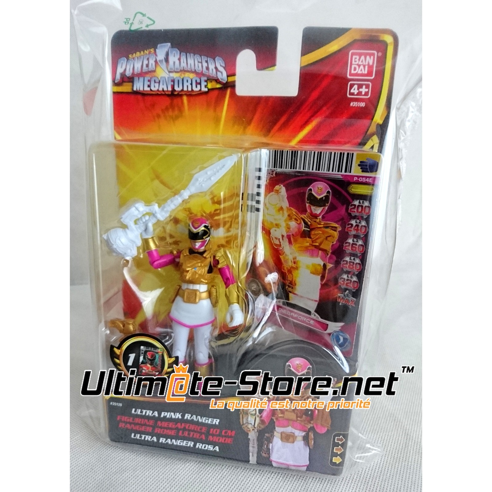 Figurine Power Rangers Megaforce Ultra Pink Ranger Idée Cadeau sous Blister