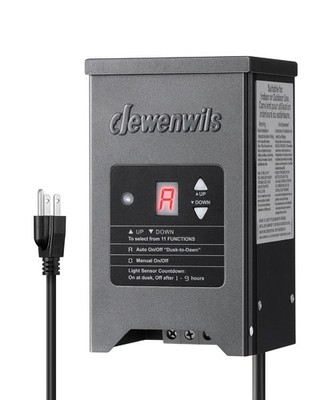 150W Low Voltage Landscape Lighting Transformer, 120V to 12/15V AC, Metal Shield