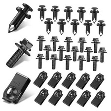 35PCS Engine Under Cover Splash Shield Guard Body Bolts Screws, Front Bumper