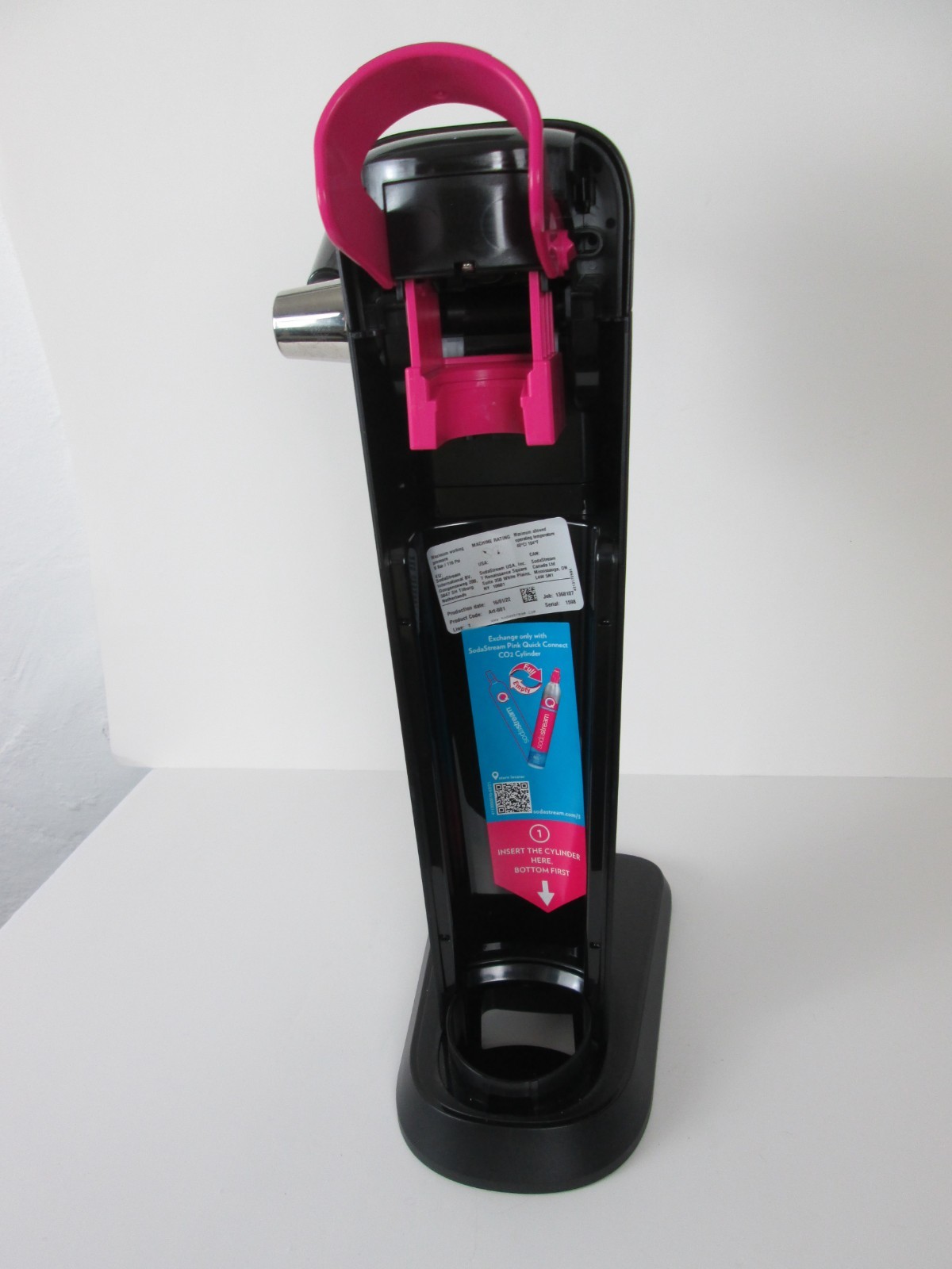 SodaStream Art Soda Machine Maker Sparkling Water Black Bottle Tested Working