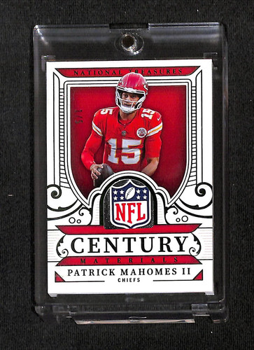 2025 National Treasures Patrick Mahomes II Century Emerald /5 #CM-PMS NFL Shield