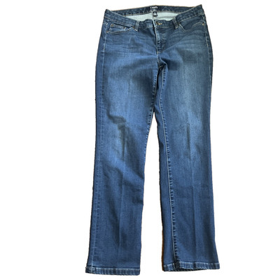 Chaps Jeans Madden Straight Womens Size 10  Dark Wash T22 Nice