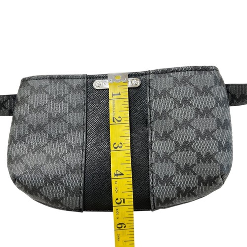 Michael Kors NWOT Monogrammed Adjustable Belt Bag Back Grey Size L/XL - Picture 10 of 13
