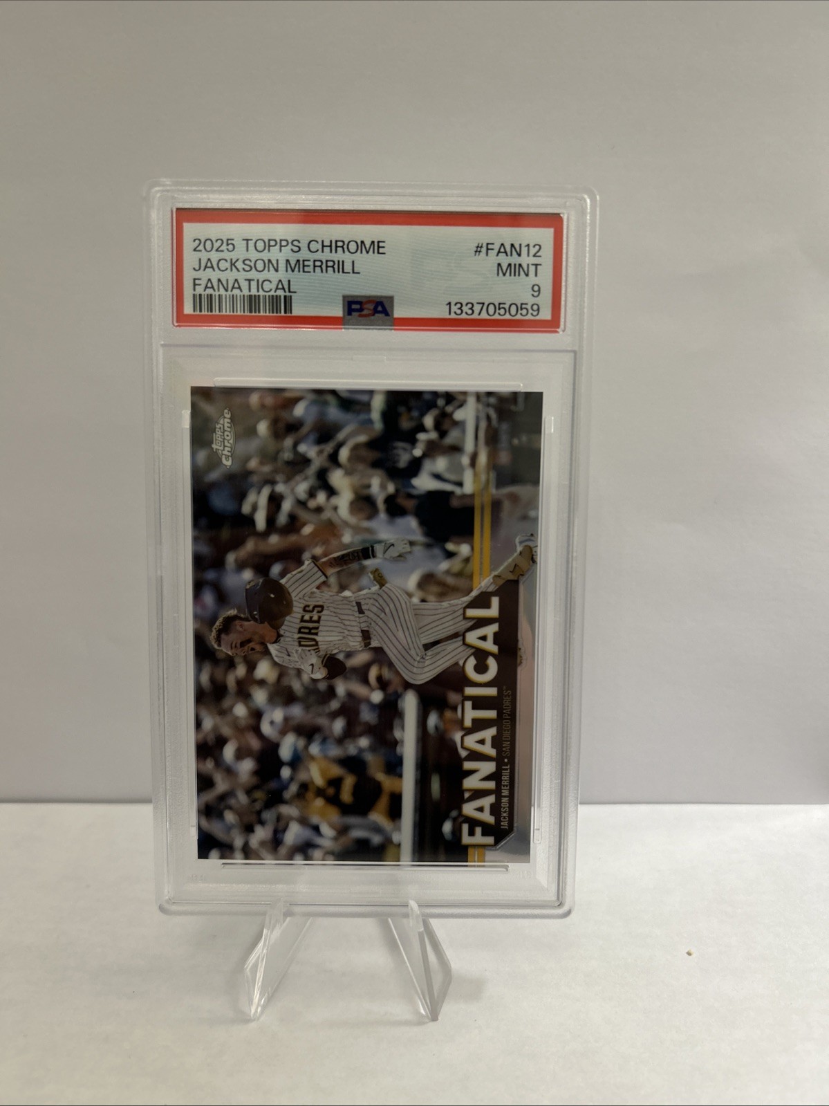 2025 TOPPS CHROME FANATICAL #FAN12 JACKSON MERRILL PSA 9