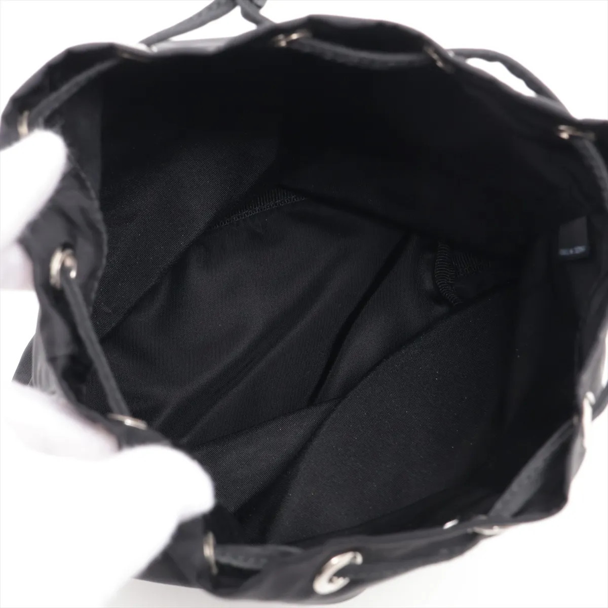 Prada Tessuto Triangle logo Nylon Pouch Black thumbnail 3