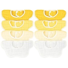 Baby Bibs 8 Pack Muslin Drool Teething Cotton Toddler Infant Girls Boys