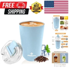 Travel Coffee Mug 12 OZ Tumbler, Insulated Coffee Mug with Lid, Coffee Thermo...