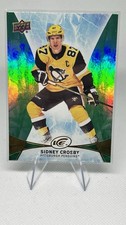 2020-21 UD Ice Hockey Sidney Crosby Green Parallel #64 Pittsburgh Penguins NM