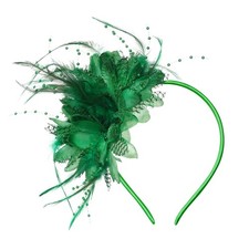 Womens Fascinators Hats Tea Party Hats for Women, Feather Pearl Veil Headband...