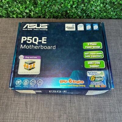Open Box Asus P5Q-E Motherboard LGA775 Dual DDR2 Supports Intel Core 2 MBP5QER