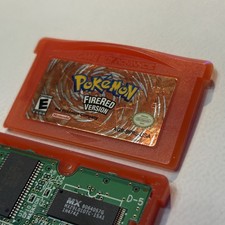 AUTHENTIC Pokemon Fire Red Revision v1.1 GBA Nintendo Game Boy Advance Gameboy