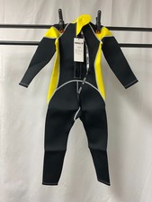 Hisea Scuba Donkey Youth Black Yellow Long Sleeve Wetsuit Size 4