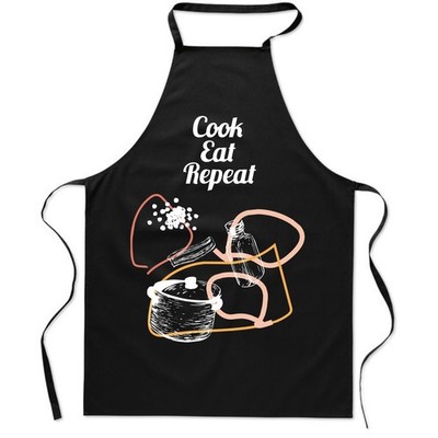 Küchenschürze Baumwolle  Cook Eat Repeat  Unisex