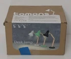 Tomons Desk Lamp Hinged Retro Swing DL1004 Adjustable Wooden Scandi Design White